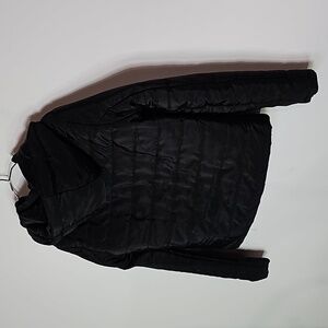 Ambiance Outwear small black zip up hooded coat